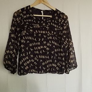 ((FOREVER 21)) Bubble Hem Blouse